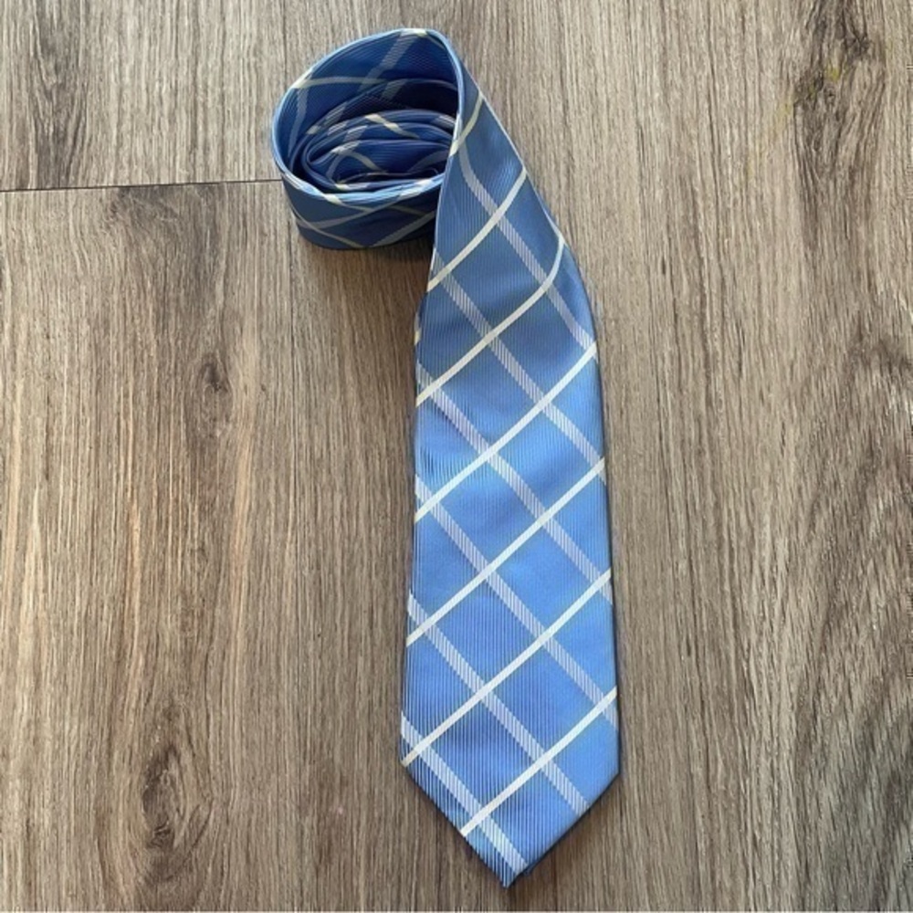 BOSS Men’s Silk Tie | Blue, White, Yellow